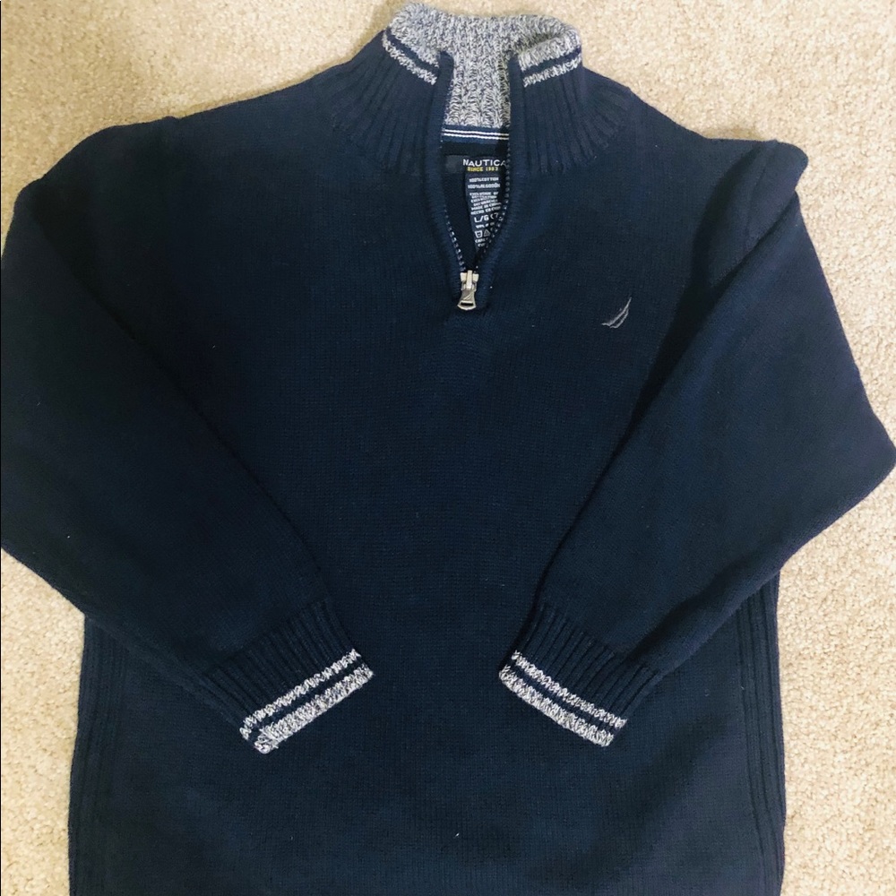 Boy’s Nautica half zip sweater